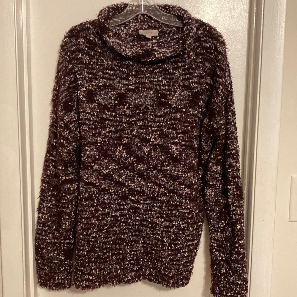 LOFT Women’s Cowl Neck Comfy Sweater (size XL)